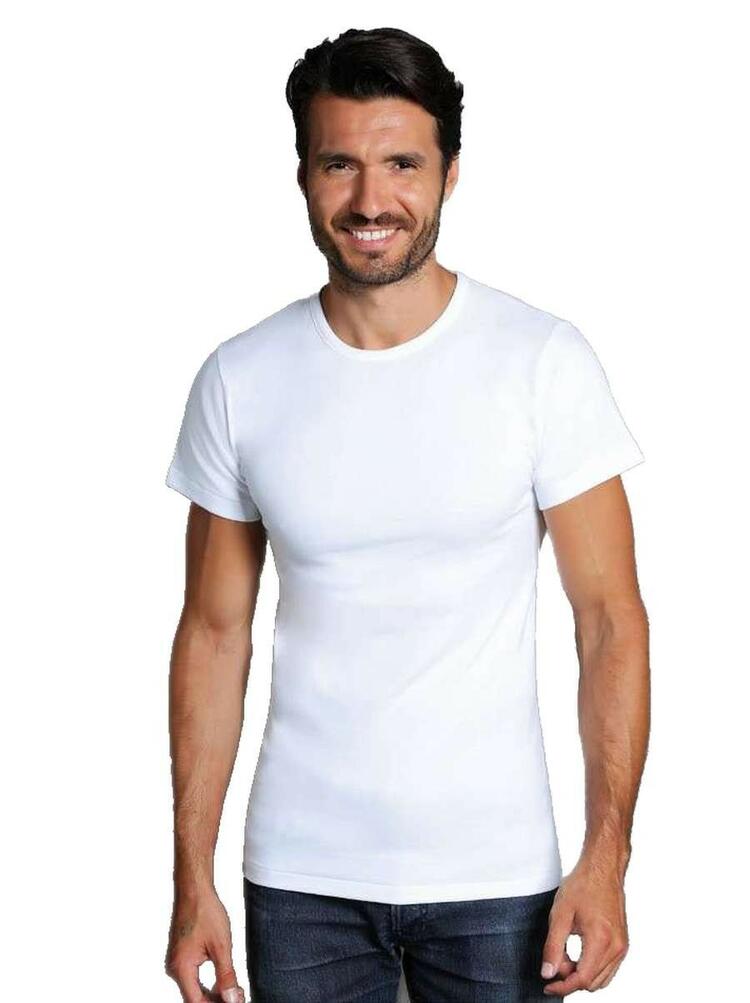 T-shirt uomo in cotone felpato Giovanni Rosanna 70 BIANCO ROSANNA