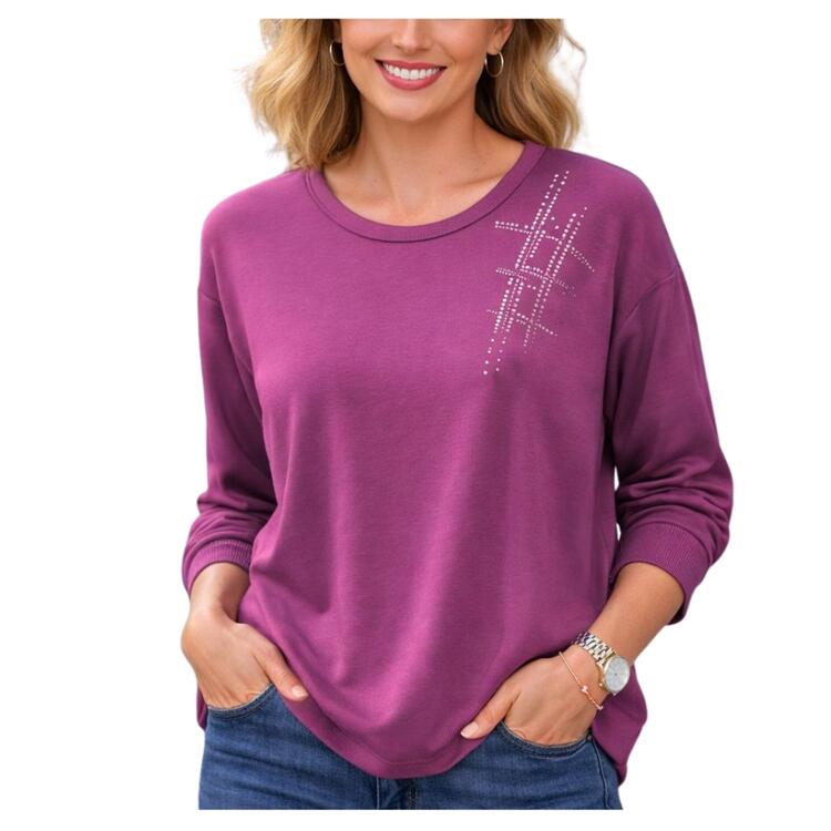 MAGLIA OVER DONNA GIROCOLLO MANICA LUNGA KARTIZA 711 Kartiza