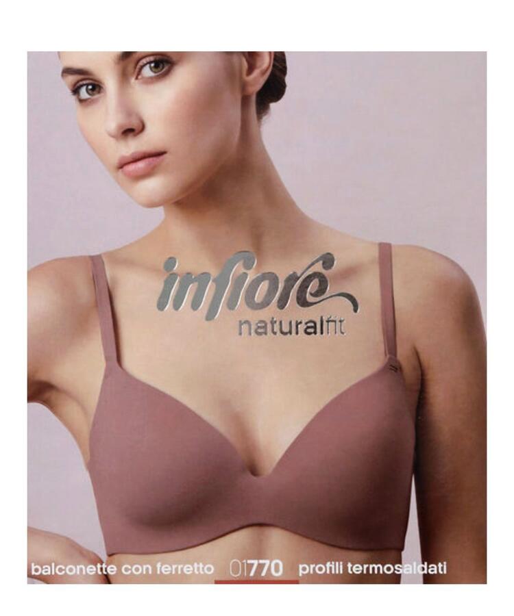 Naturalfit Infiore 770 stretch cotton padded balconette bra Infiore