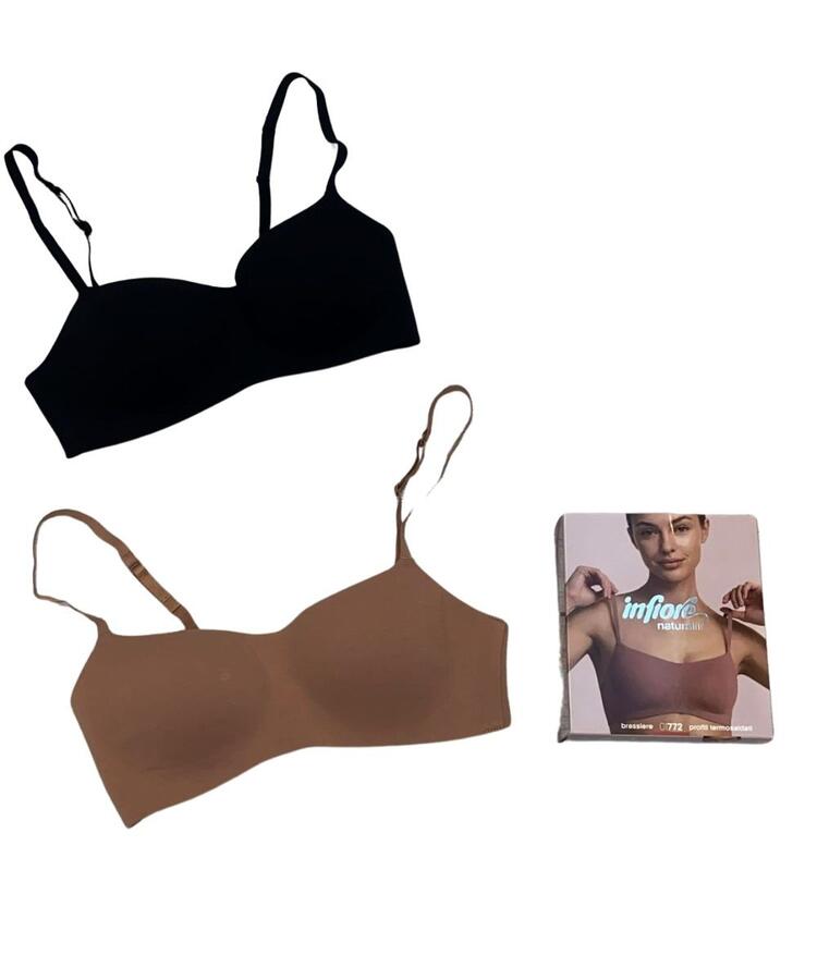 Brassiere imbottita in cotone elasticizzato Naturalfit Infiore 772 Infiore