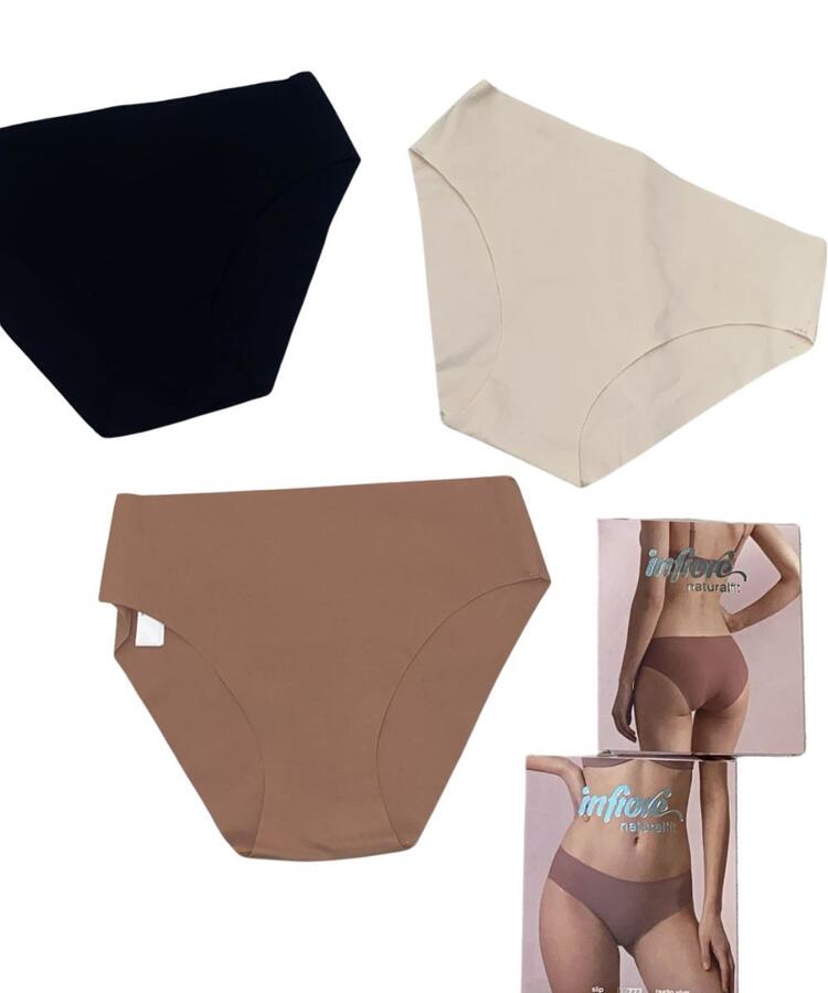 Slip donna taglio vivo in cotone elasticizzato Naturalfit Infiore 777 Infiore