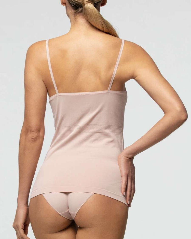 Canotta donna spalla stretta in microfibra Pompea Seamless 89642896 Pompea