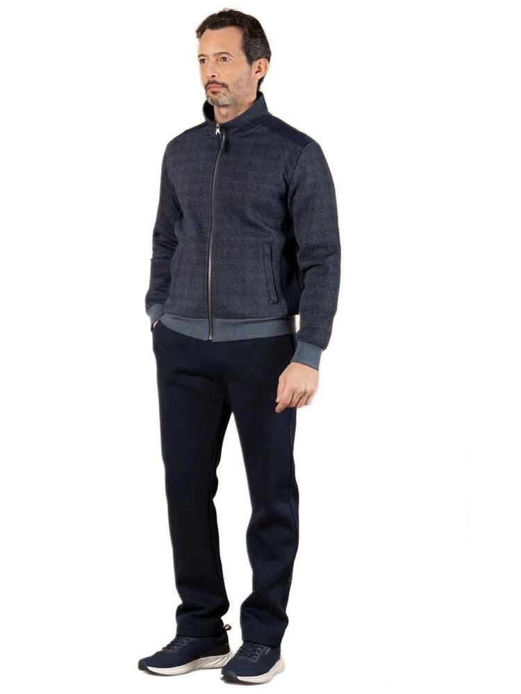 Men's tracksuit in fleece cotton with zip Fratelli Campagnolo 8Q77475 Fratelli Campagnolo