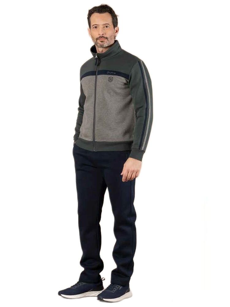 Men's tracksuit in fleece cotton with zip Fratelli Campagnolo 8Q77476 Fratelli Campagnolo