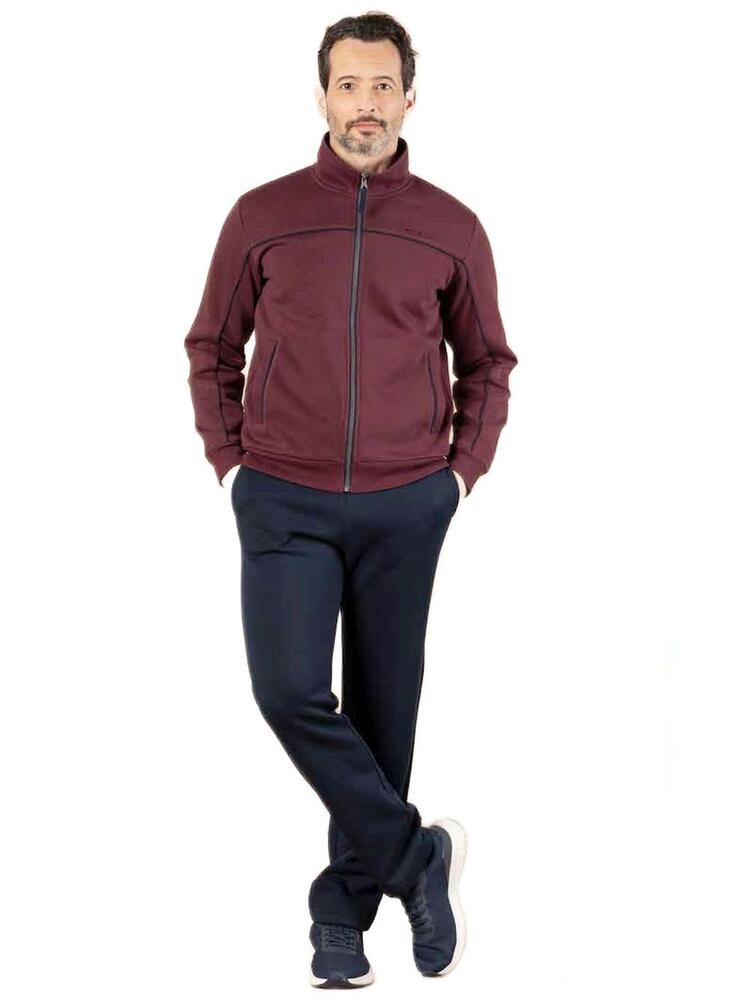 Men's tracksuit in fleece cotton with zip Fratelli Campagnolo 8Q77478 Fratelli Campagnolo