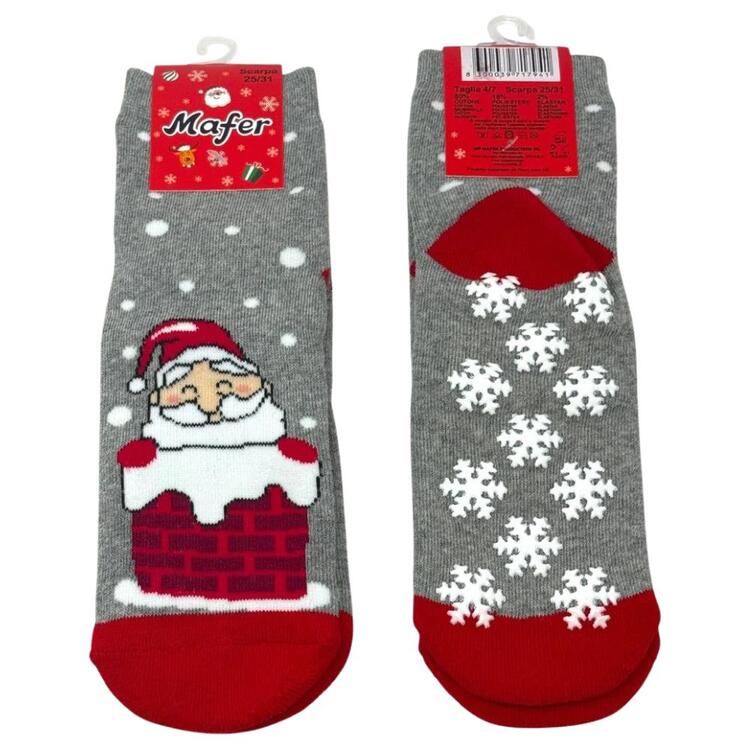 CALZINI ANTISCIVOLO RAGAZZO NATALE MAFER XNA9014 Mafer