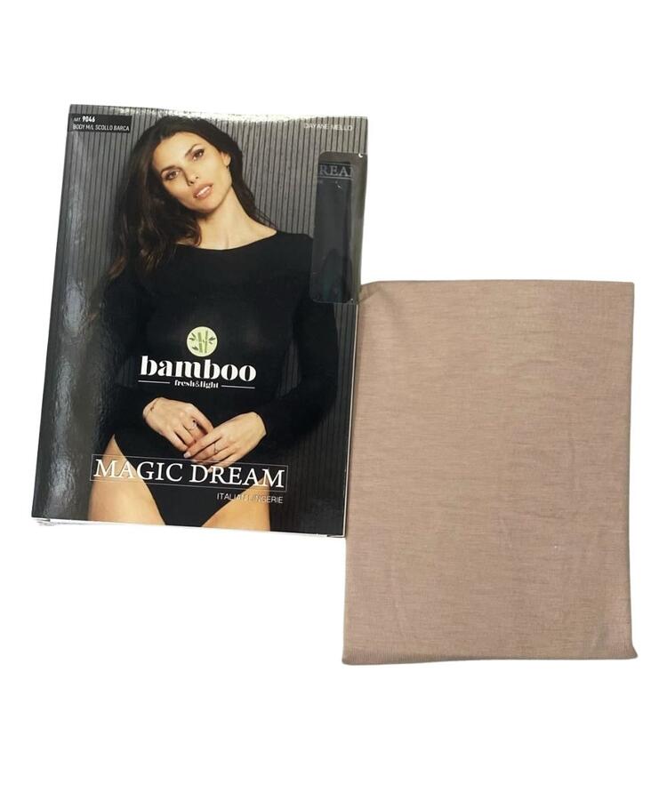 Magic Dream 9046 Women's Long-Sleeved Bamboo Bodysuit MAGIC DREAM