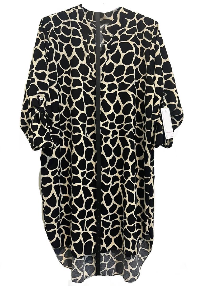 MAXI WOMEN'S ANIMAL PRINT SHIRT FIORENZA AMADORI 9057 Fiorenza Amadori