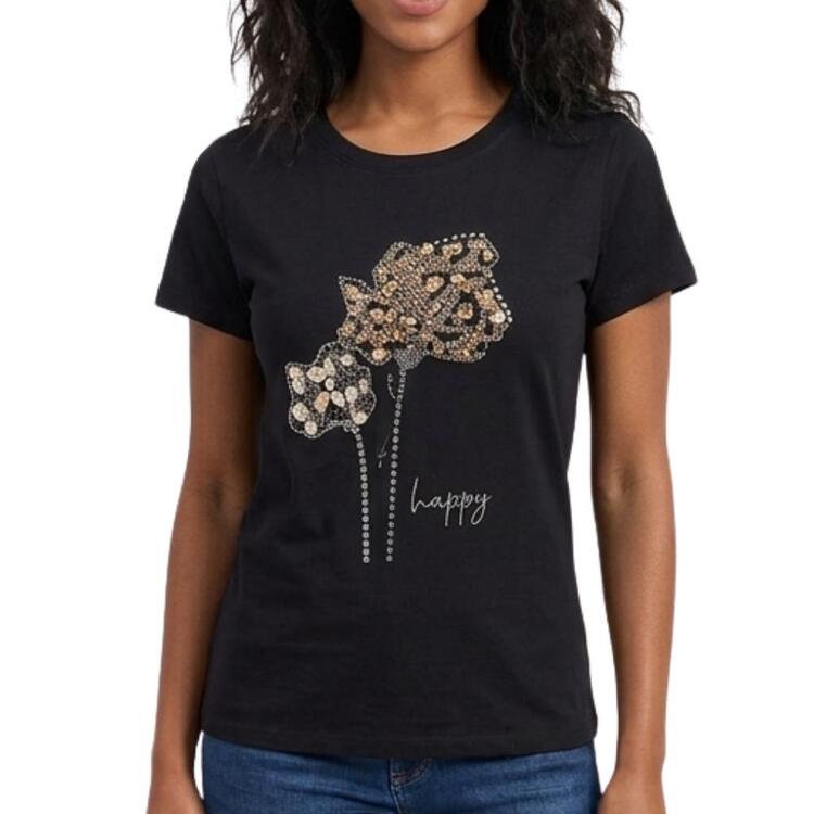 T-SHIRT DONNA MANICA CORTA FLORA 99057 FLORA