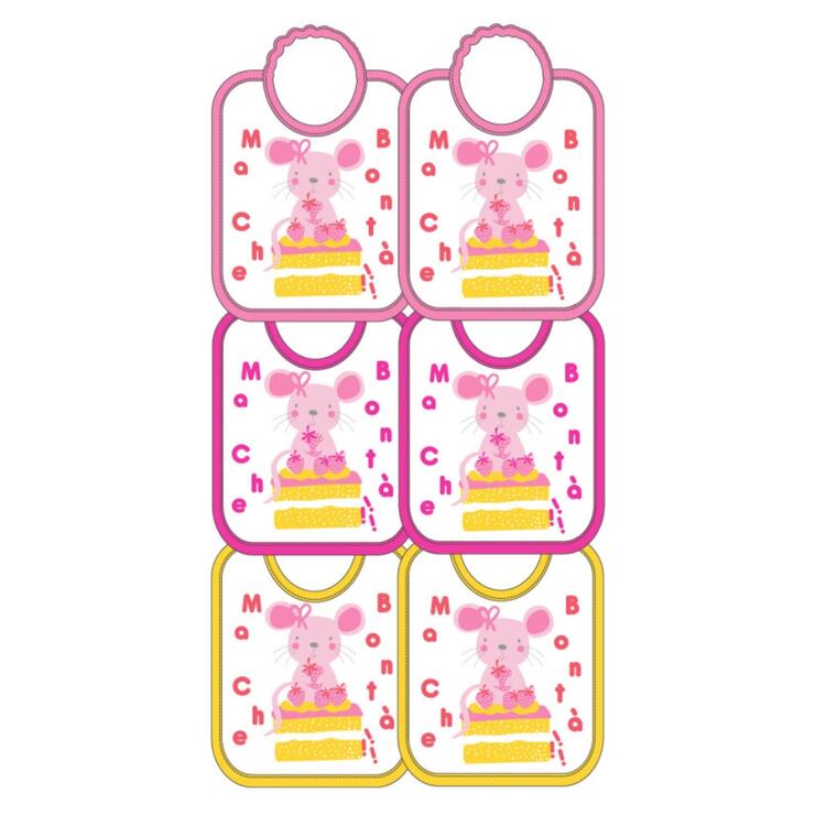 BAVETTA DA BAMBINA IN SPUGNA PLASTIFICATA CON ELASTICO 28x36 ELLEPI AD9576 Ellepi