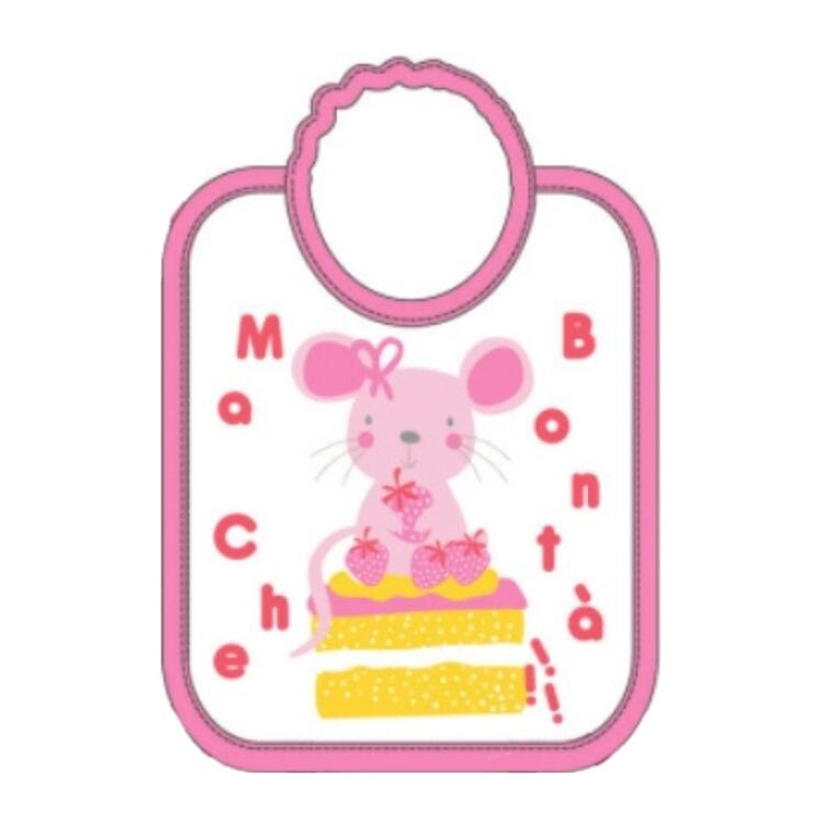 BAVETTA DA BAMBINA IN SPUGNA PLASTIFICATA CON ELASTICO 28x36 ELLEPI AD9576 Ellepi