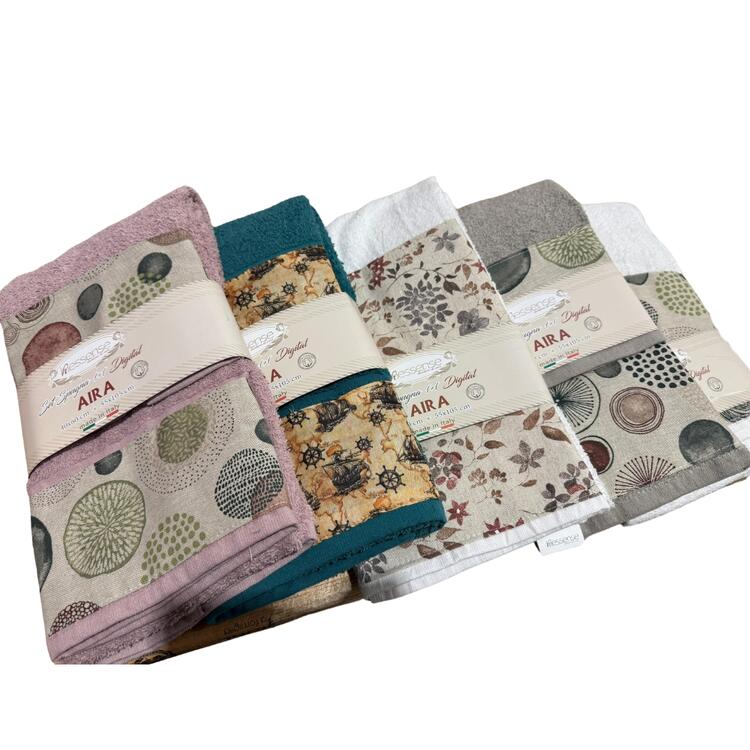 SET 2 ASCIUGAMANI IN COTONE HESSENSE AIRA HESSENSE