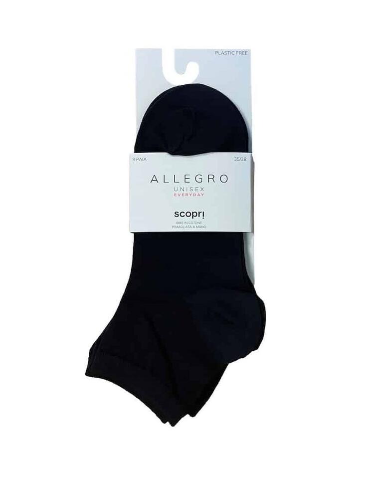 Calzino corto bike unisex in cotone Scopri Allegro TRI-PACK Scopri Calze