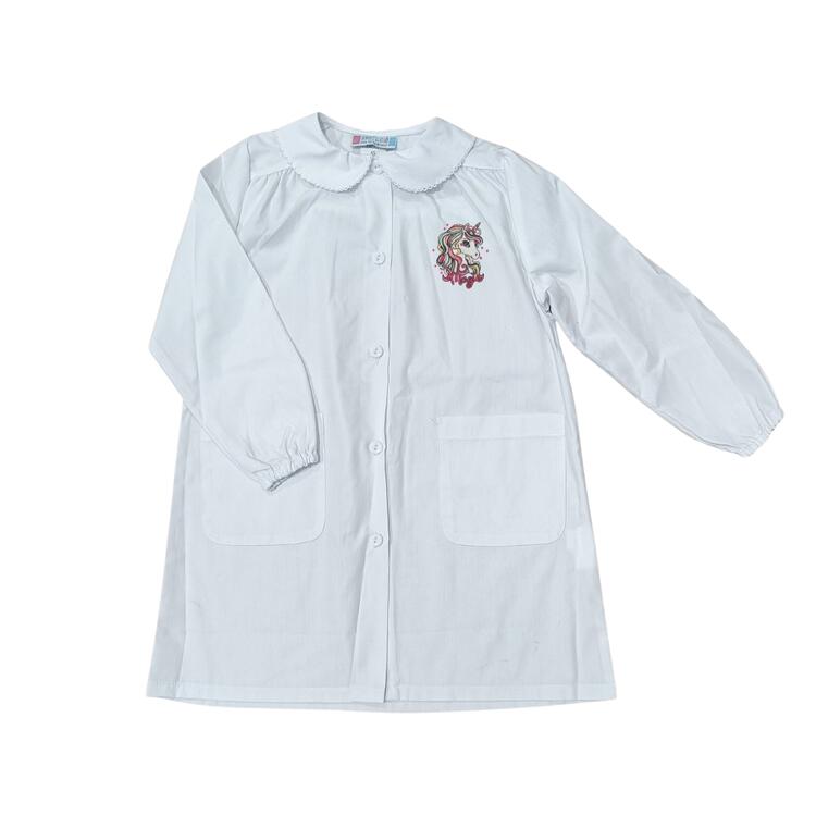 GREMBIULE SCUOLA BAMBINA ANDY&GIò 90326 RICAMO UNICORNO Andy&Gio