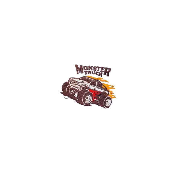 GREMBIULE SCUOLA BAMBINO ANDY&GIò 90333 RICAMO MONSTER TRUCK Andy&Gio