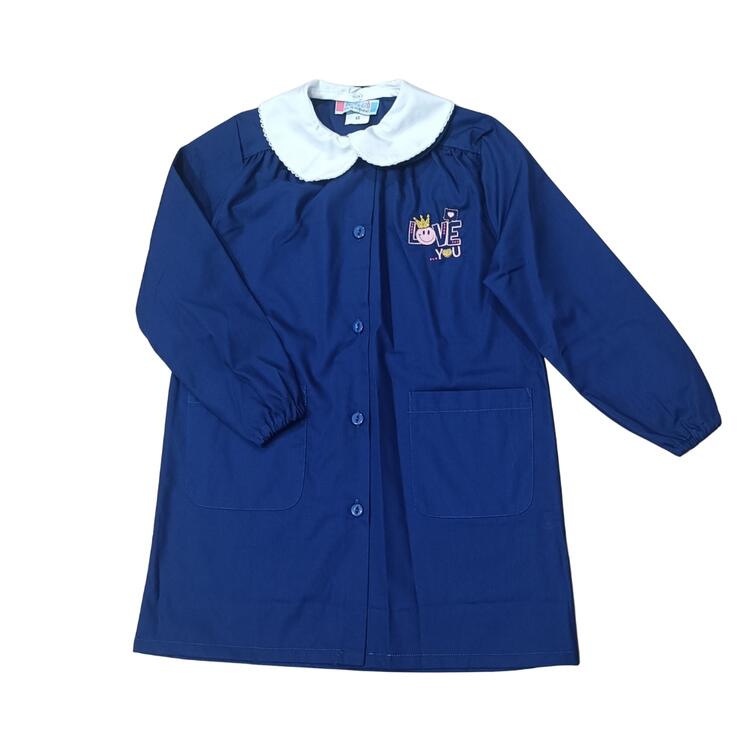 GREMBIULE SCUOLA BAMBINA 90292 RICAMO LOVE Andy&Gio