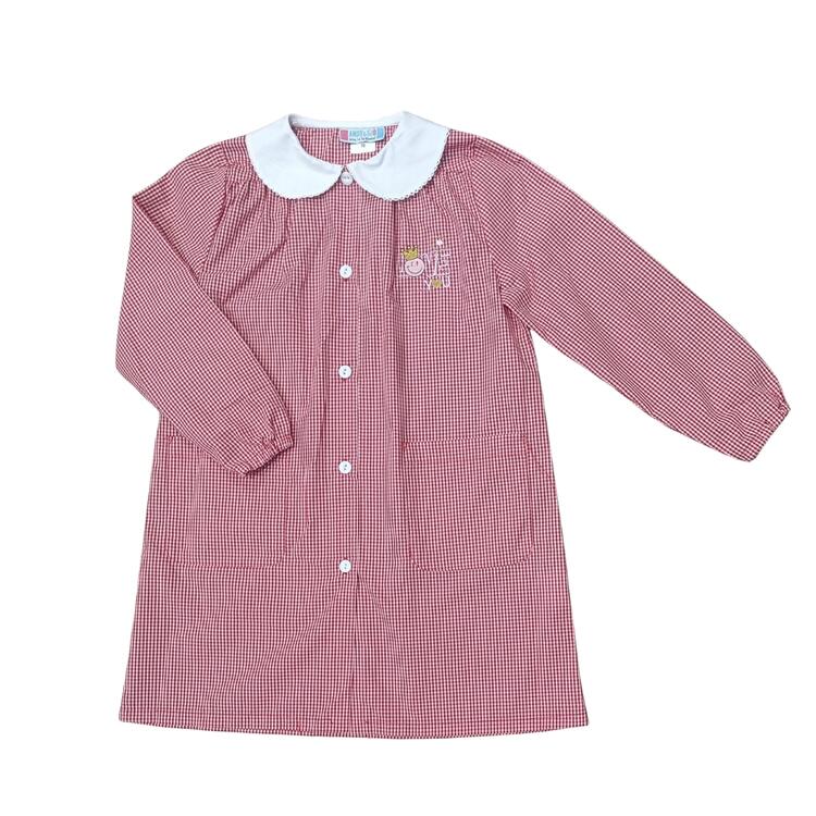 GREMBIULE SCUOLA BAMBINA 90292 RICAMO LOVE Andy&Gio