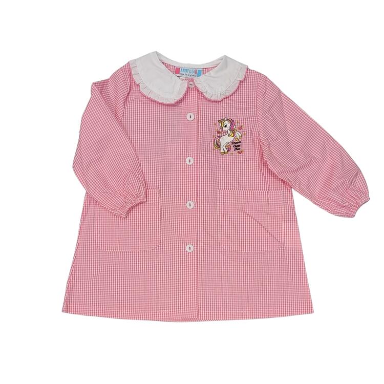 GREMBIULE ASILO BAMBINA ANDY&GIò 90278 RICAMO UNICORNO Andy&Gio
