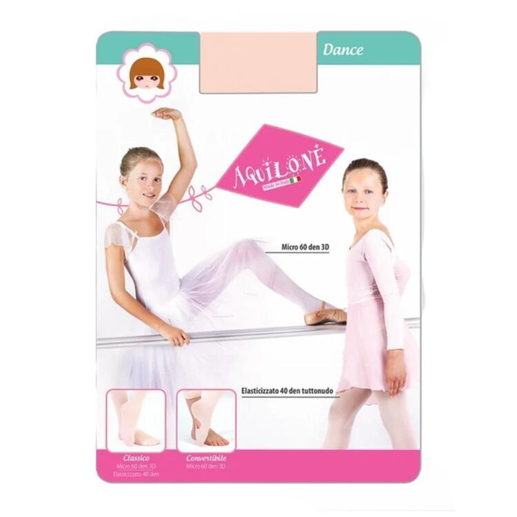 COLLANT BAMBINA IN MICROFIBRA AQUILONE DANCE 60DEN Aquilone