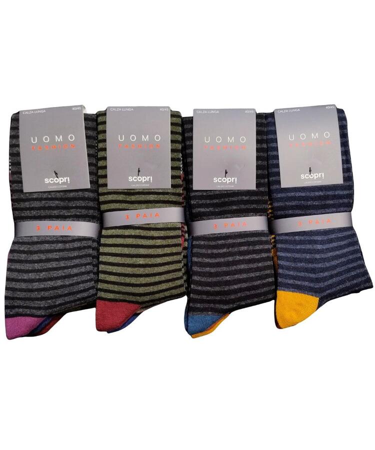 Calzino LUNGO uomo in cotone caldo Scopri Prisco Asti Scopri Calze