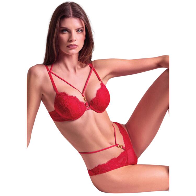 COORDINATO NATALE DONNA PUSH UP CON BRASILIANA LORMAR BON2622 Lormar