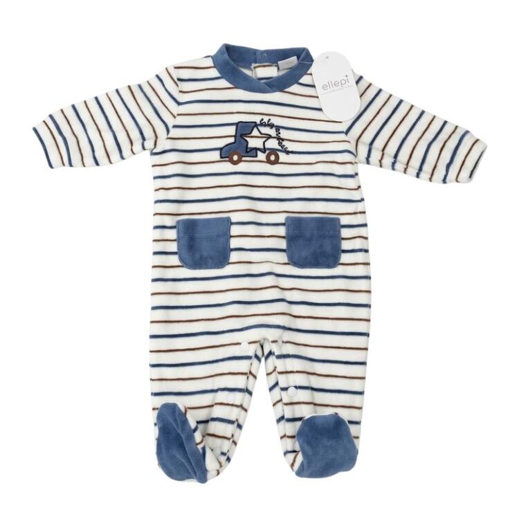 Tutina neonato in ciniglia Ellepi BQ3491 Ellepi