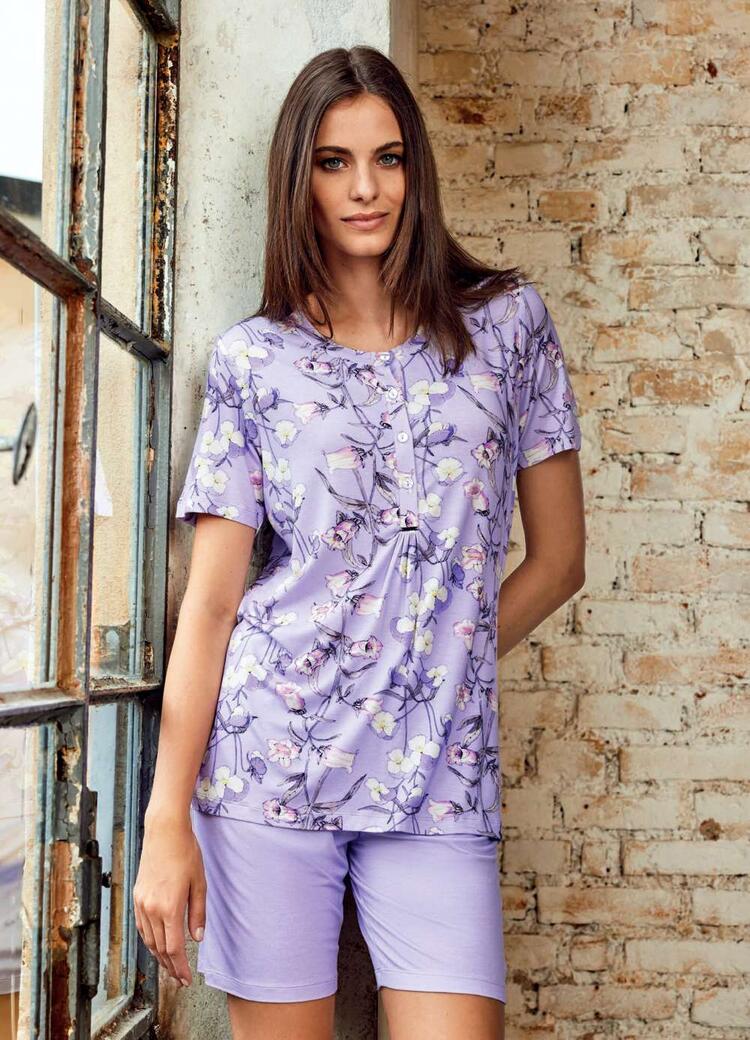 Lormar Betulla BTU1764 women's short-sleeved viscose pajamas Lormar