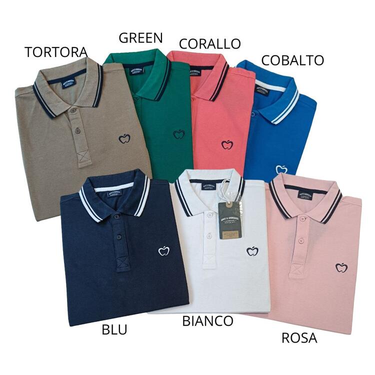 POLO UOMO PIQUET DI COTONE BACI&ABBRACCI BAM 1420 Baci & Abbracci