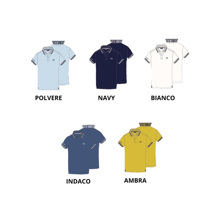POLO UOMO PIQUET DI COTONE BACI&ABBRACCI BAM 1420 Baci & Abbracci