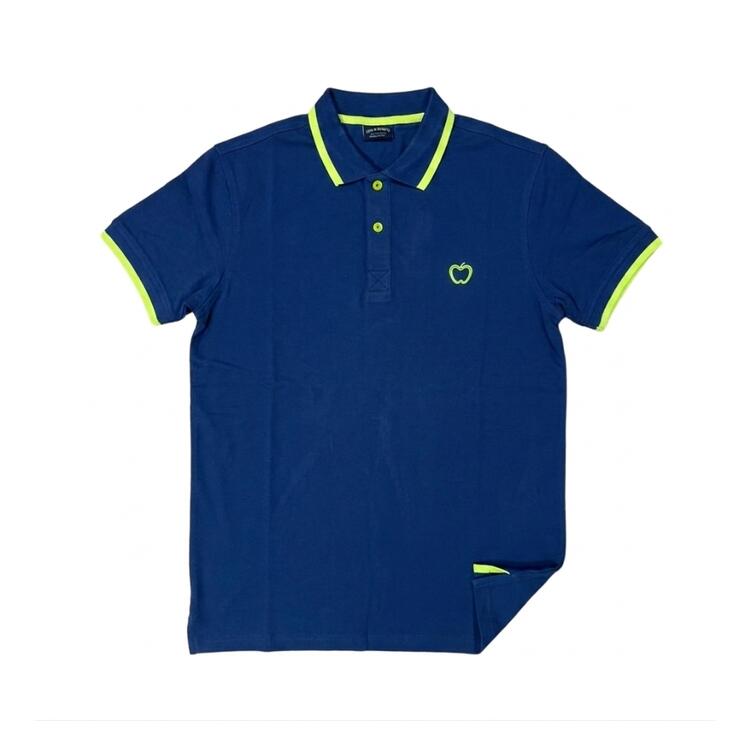 POLO UOMO PIQUET COTONE STRETCH BACI&ABBRACCI BAM1421 FLUO Baci & Abbracci