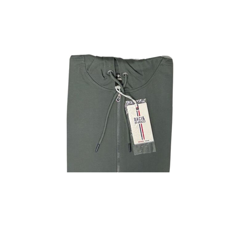 HERREN-KAPUZENPULLOVER MIT DURCHGEHENDEM ZIP BACI&ABBRACCI BAM5407 Baci & Abbracci