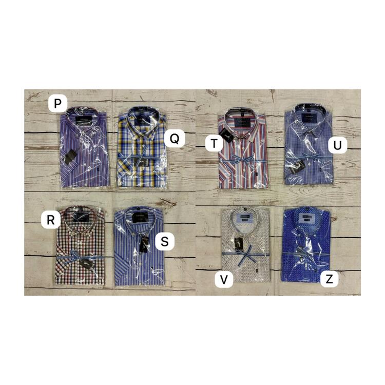 CAMICIA UOMO COTONE MANICA CORTA FANTASIA BAHAMAS G-CLUB Follie