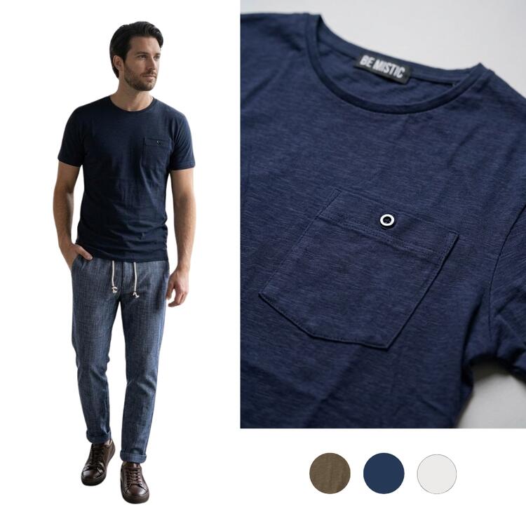 T-SHIRT UOMO CON TASCHINO BE MISTIC 10342 Be Mistic