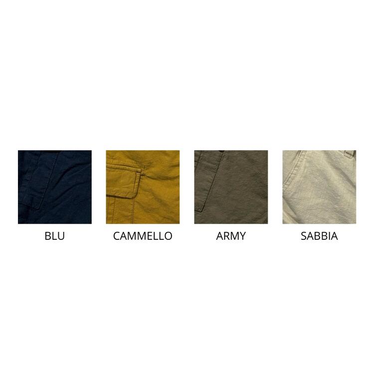BERMUDA UOMO IN COTONE EFFETTO LINO BE MISTIC 10587 Be Mistic