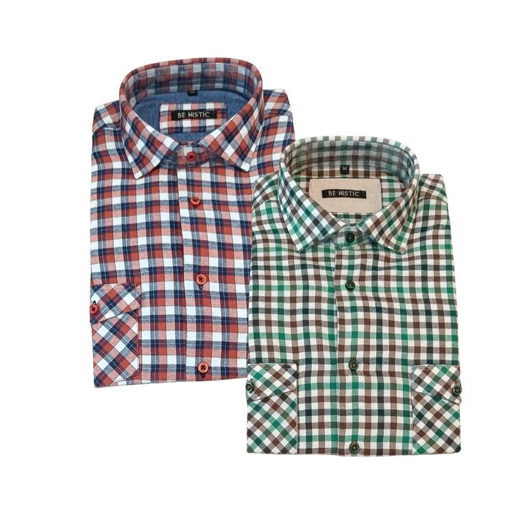 CAMICIA DA UOMO IN COTONE BE MISTIC DENIM E CORTINA Be Mistic