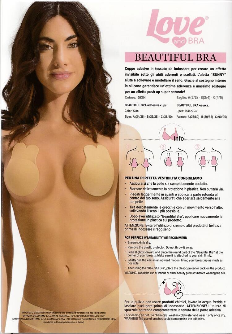 Coppe adesive effetto push-up LoveandBra Beautiful Bra LOVE AND BRA