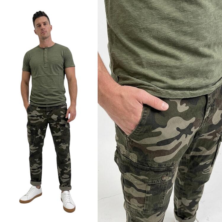 PANTALONE CARGO CON TASCONI MILITARE BE MISTIC 34664 Be Mistic