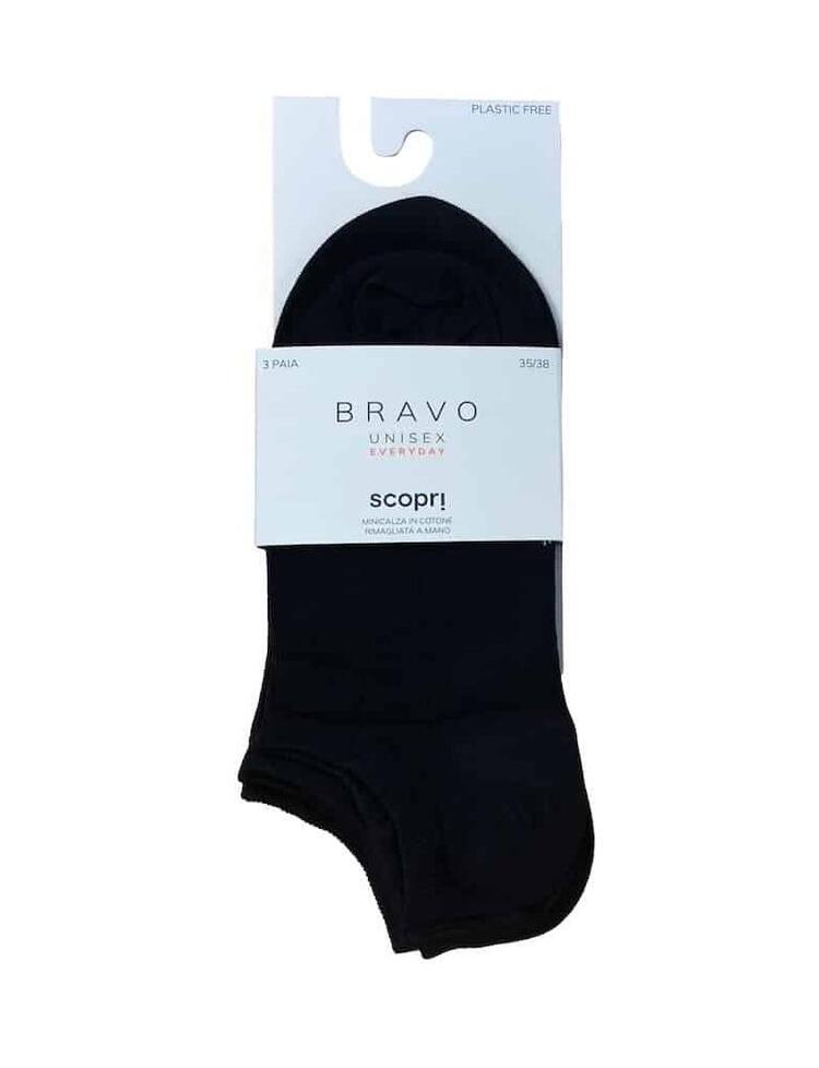 Minicalza unisex in cotone elasticizzato Scopri Bravo TRI-PACK Scopri Calze