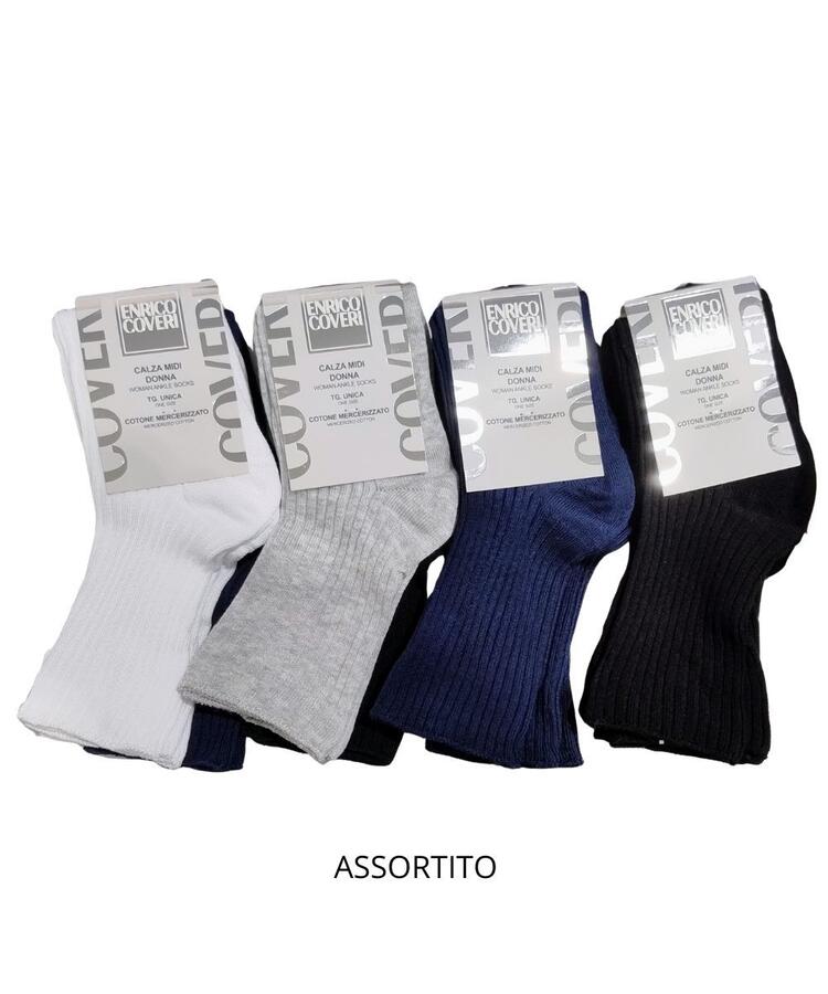 Coveri Carolina M women's stretch cotton short socks (1 pair) COVERI
