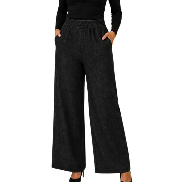 Pantalone donna a palazzo effetto denim Chiara Autieri pa3044 CHIARA AUTIERI
