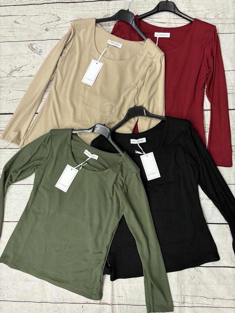 WOMEN'S LONG SLEEVE CREW NECK BASIC SWEATER FIORENZA AMADORI 7179 Fiorenza Amadori