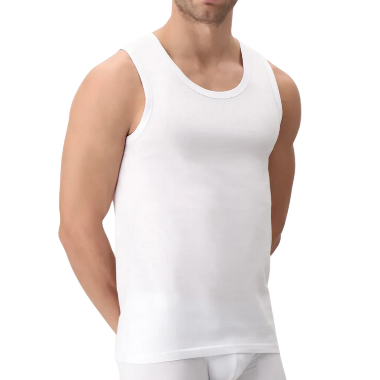 MEN'S WIDE SHOULDER COTTON TANK TOP CAGI 1106 Cagi