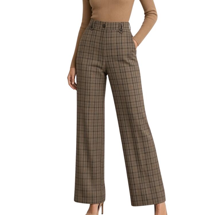 Pantalone donna a quadri palazzo 70433 Carla Ferroni CARLA FERRONI