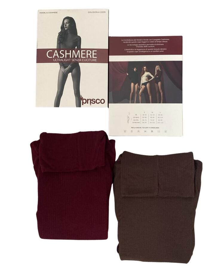 Maglia donna a manica lunga in cashmere ultralight Prisco Cash Prisco