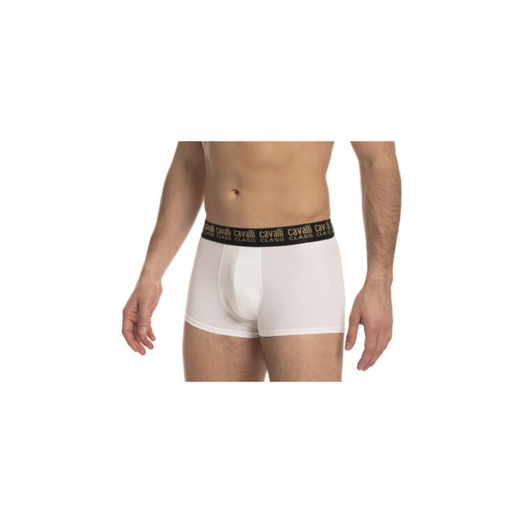 BOXER UOMO IN COTONE ELASTICIZZATO CAVALLI CLASS QXO01F (2 CAPI) CAVALLI