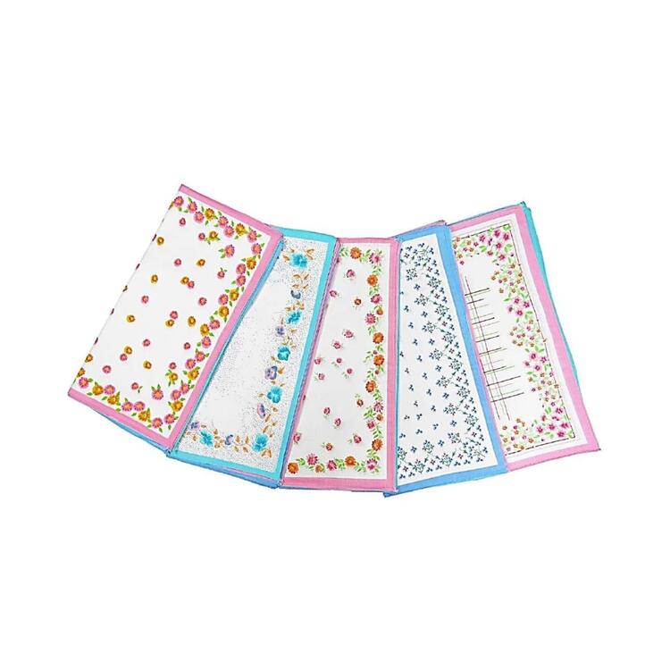 FAZZOLETTO IN COTONE DA DONNA COLOMBO IRIS (12 PEZZI) Colombo