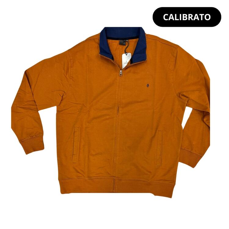 FELPA FULLZIP OVER UOMO COTONE COVERI OFE3379 3XL - 6XL  Coveri Moving