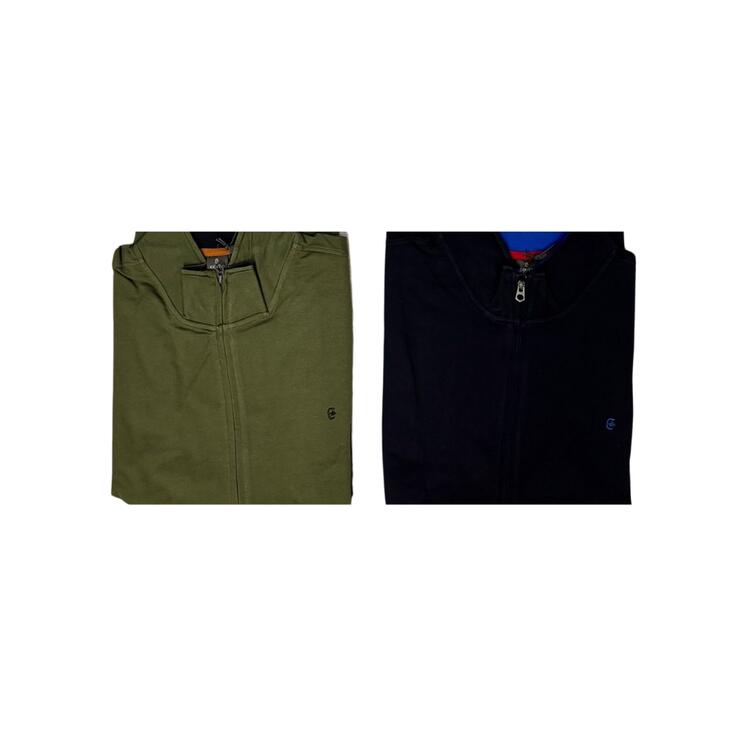 FELPA FULLZIP OVER UOMO COTONE COVERI OFE3379 3XL - 6XL  Coveri Moving