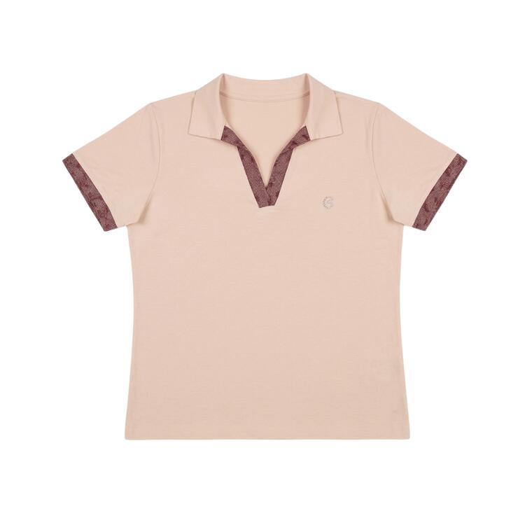 Coveri Moving DPL5152 Damen Kurzarm-Poloshirt aus Viskose Coveri Moving