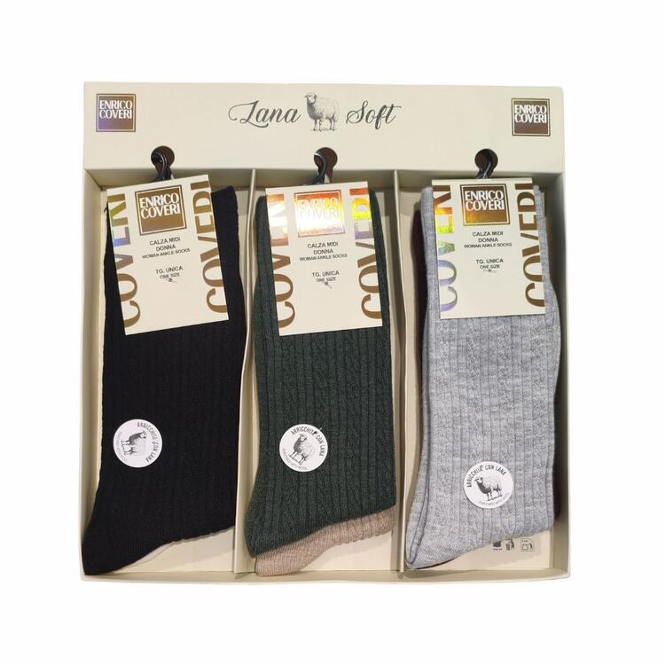 Calza midi donna in misto lana Coveri Lanasoft COVERI